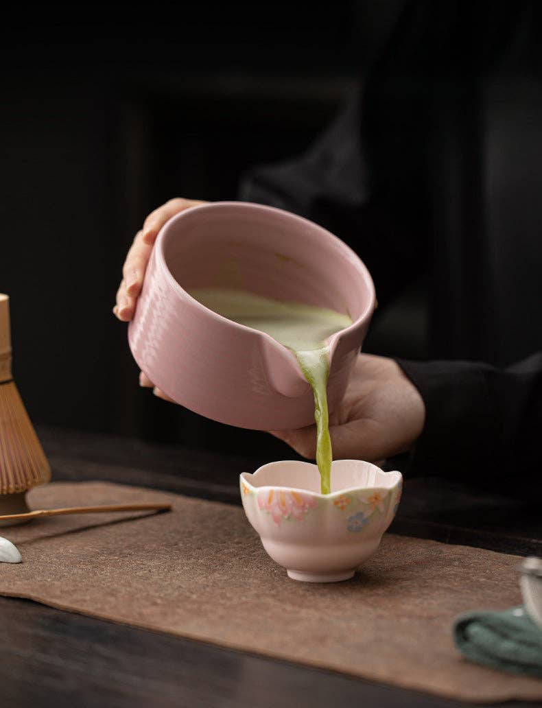 Gohobi – Keramisk matcha-sett  041 Rosa