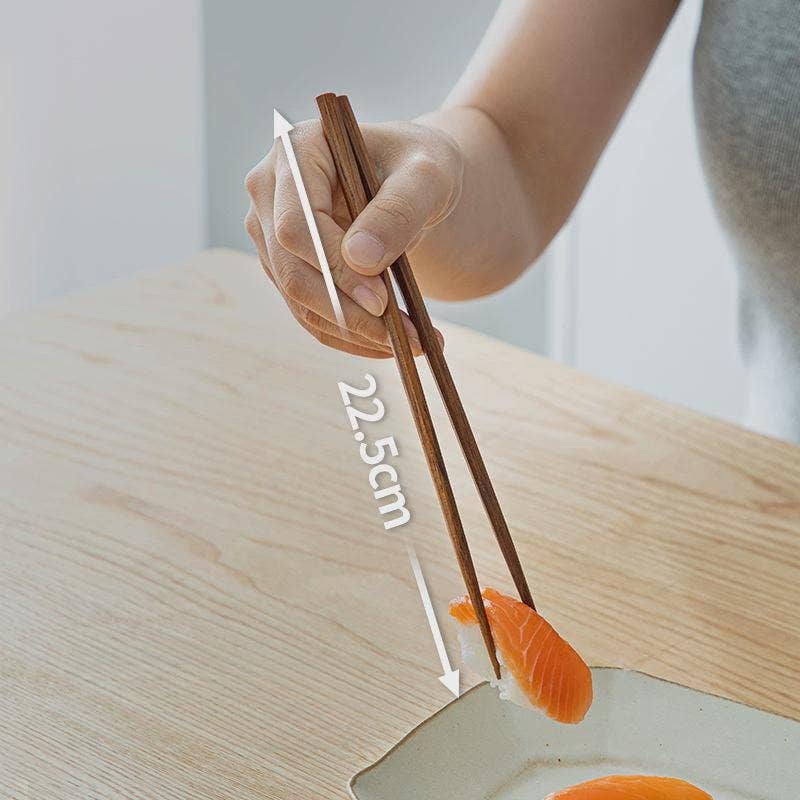 Gohobi – 5 par japanske spisepinner av tre Cone
