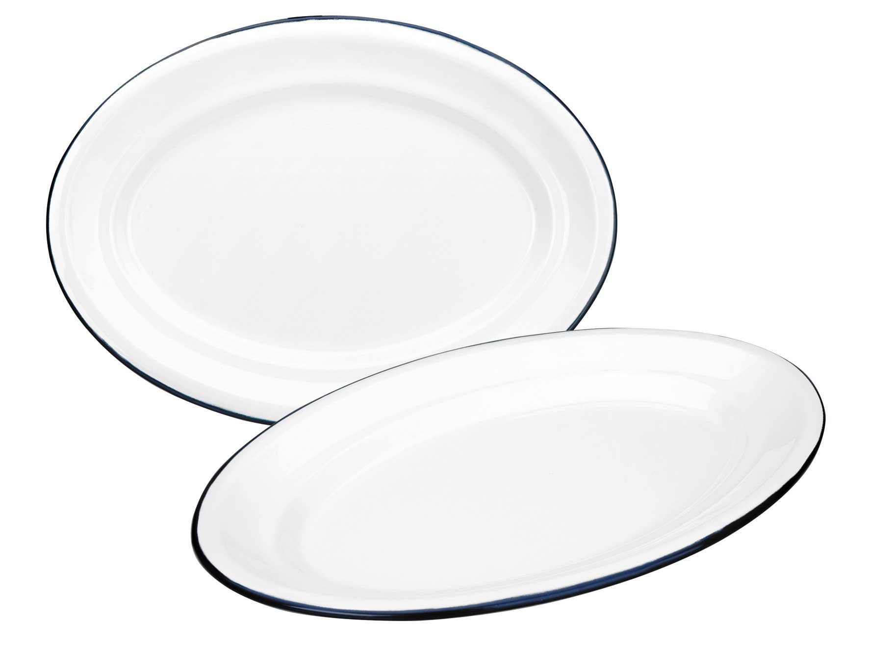 Ibili – Ovalt Serveringsbrett (Hvit, 30x20 cm)