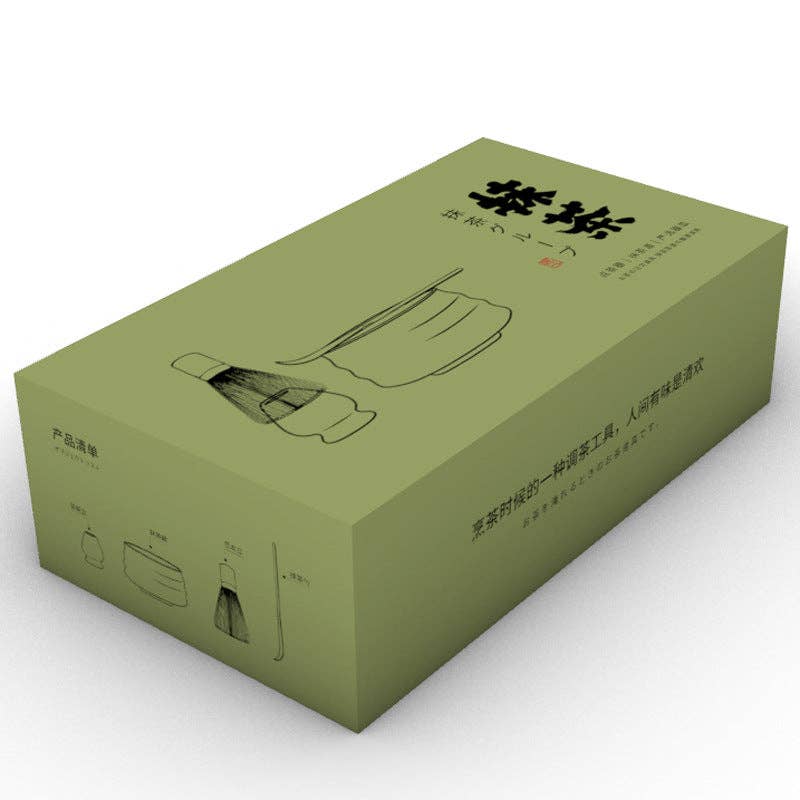 Gohobi – Keramisk matcha-sett 013 Hvit Hvit