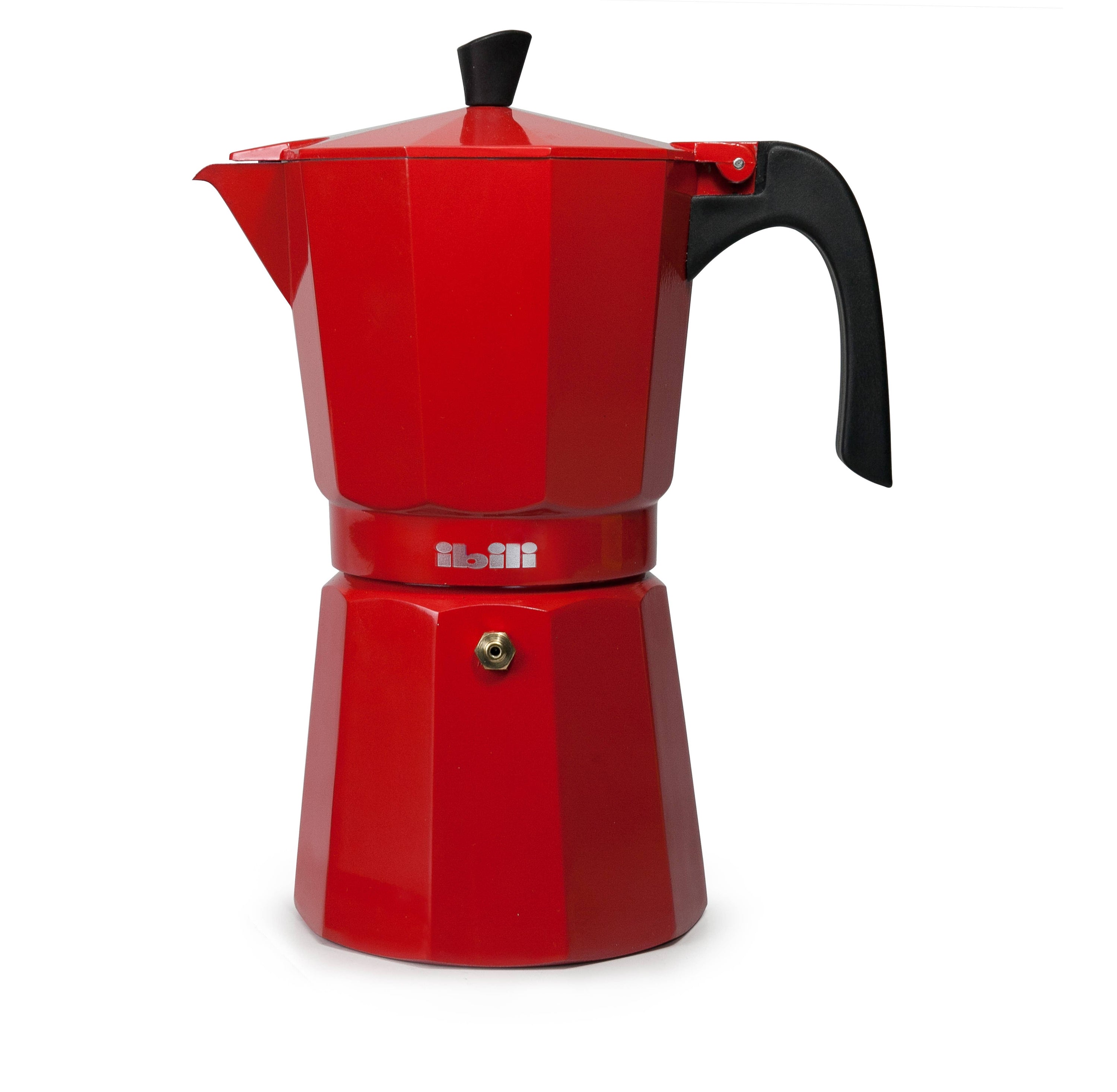 Ibili - Bahia espressokanne - 3 kopper - rød