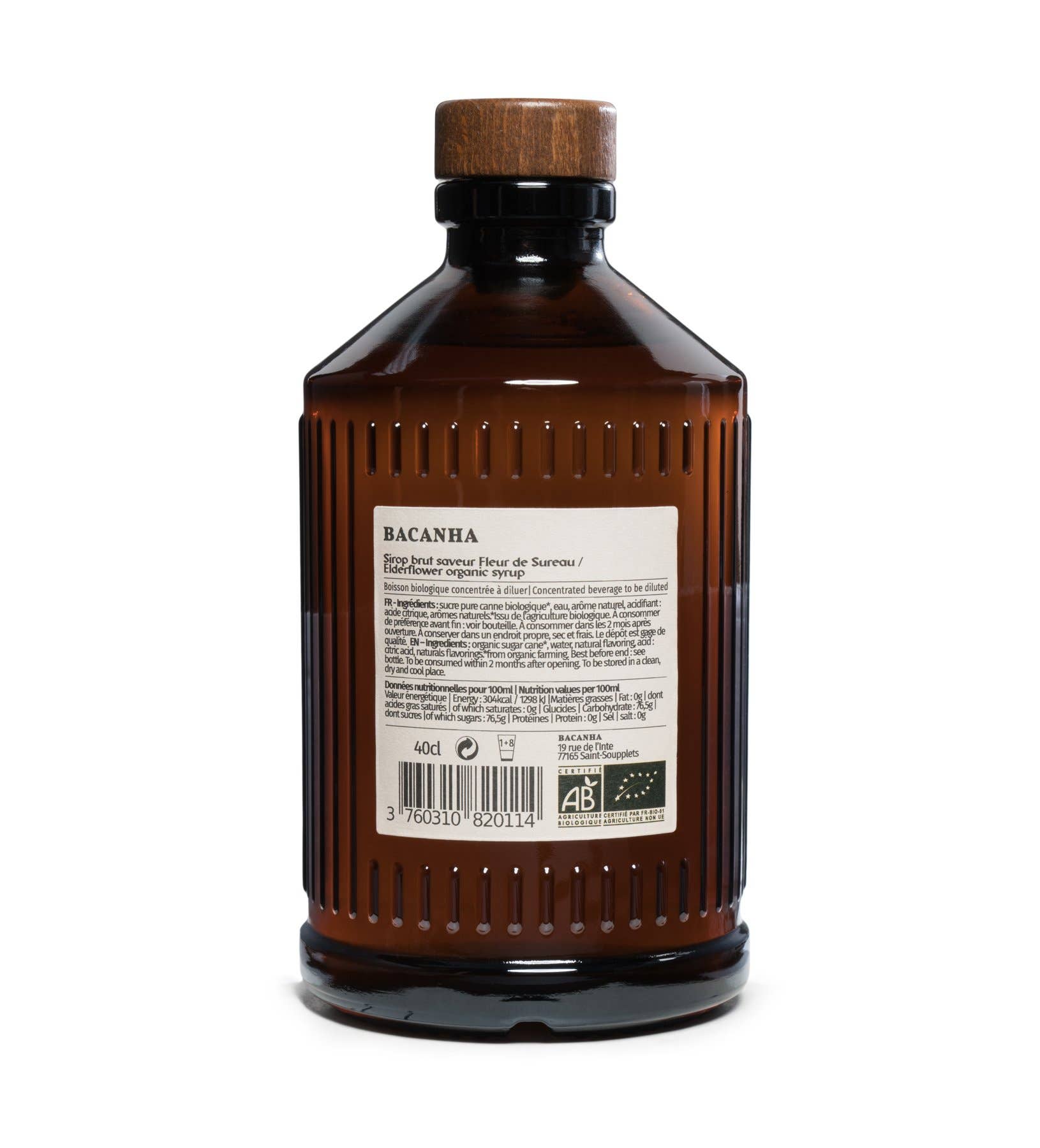 Bacanha - Raw Elderflower Syrup - Organisk - 400ml
