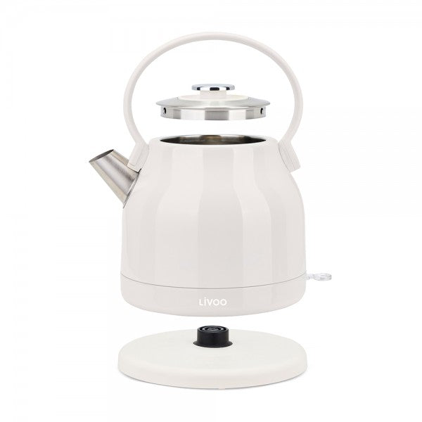 Livoo Retro Vannkoker - 1,5l - hvit