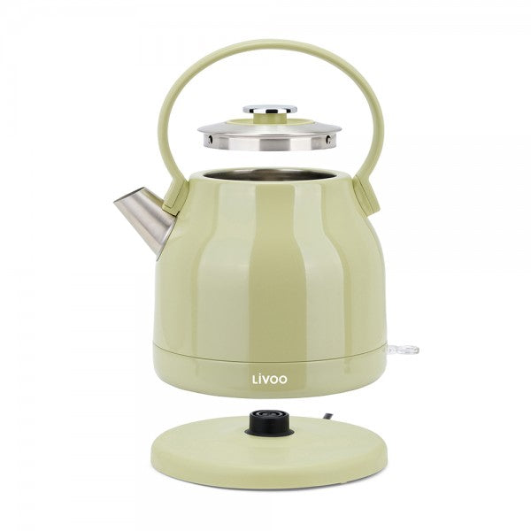Livoo Retro Vannkoker - 1,5l - pistasj