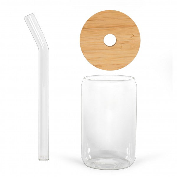 Livoo – Glass med sugerør (Sett på 2)